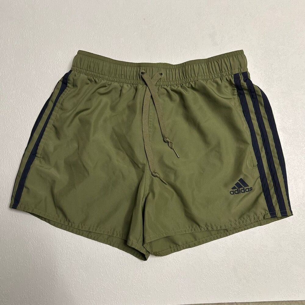 Adidas Women’s Olive Green Running Shorts Size Small Athleisure